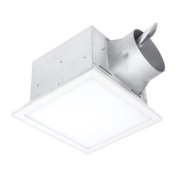 Delta Electronics Delta Electronics SIG80-110ELED BreezSignature 80-110 CFM Exhaust Bath Fan; Dimmable Edge-Lit LED Light with Adjustable Color Temperature SIG80-110ELED